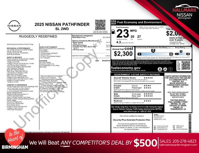 2025 Nissan Pathfinder SL