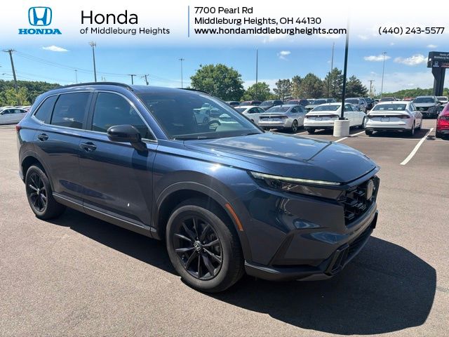 Canyon River Blue Metallic 2024 Honda CR-V Hybrid Sport AWD SUV / Crossover All-Wheel Drive Continuously Variable Transmission
