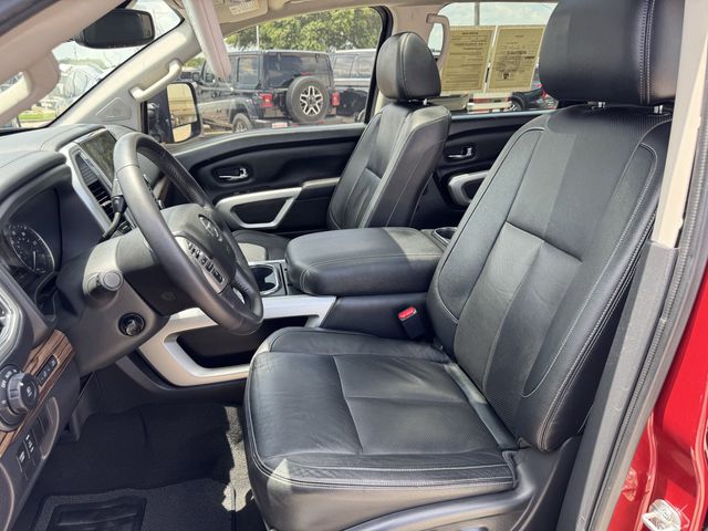 2020 Nissan Titan SL Red at Texan Dodge Chrysler Jeep Ram