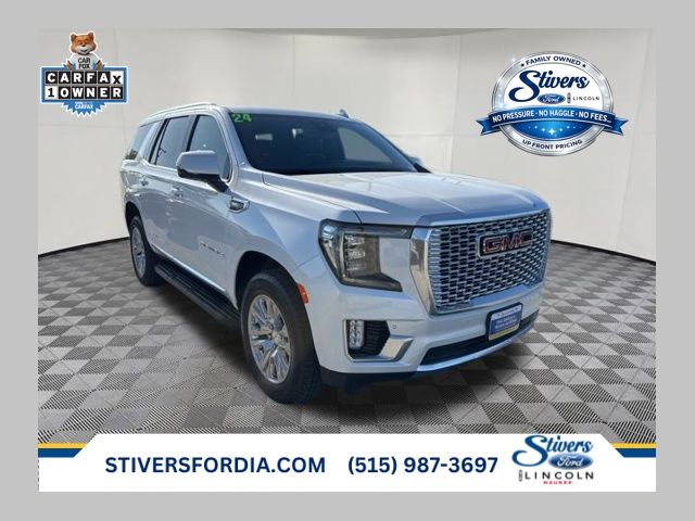 White Frost Tricoat 2024 GMC Yukon SUV / Crossover Four-Wheel Drive Automatic