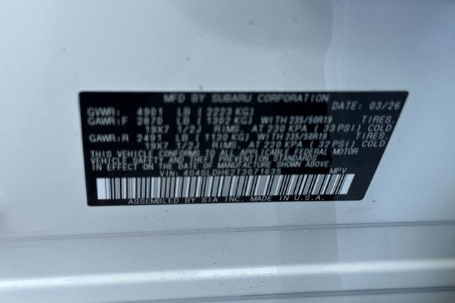 New 2026 White Subaru Sport image 23