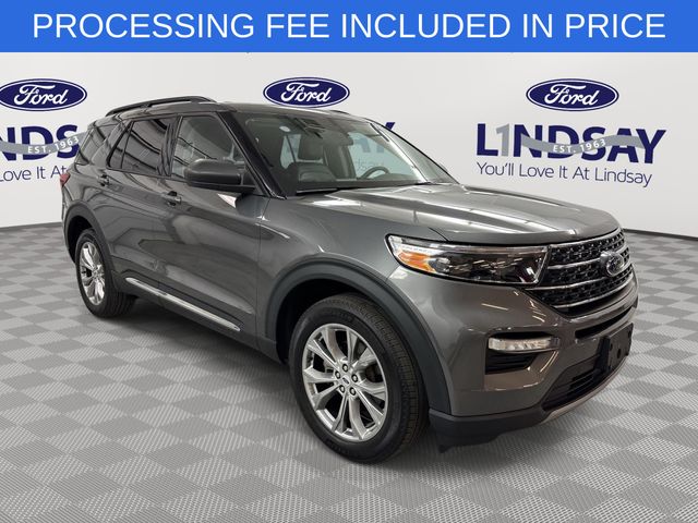 Gray Metallic 2023 Ford Explorer XLT AWD SUV / Crossover All-Wheel Drive Automatic