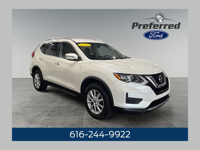 Pearl White 2017 Nissan Rogue SUV / Crossover All-Wheel Drive Continuously Variable Transmission