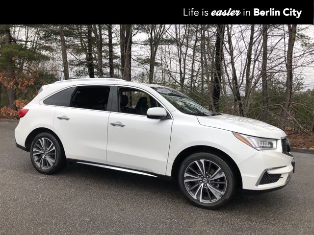 Platinum White Pearl 2020 Acura MDX SH-AWD with Technology Package SUV / Crossover All-Wheel Drive 9-Speed Automatic