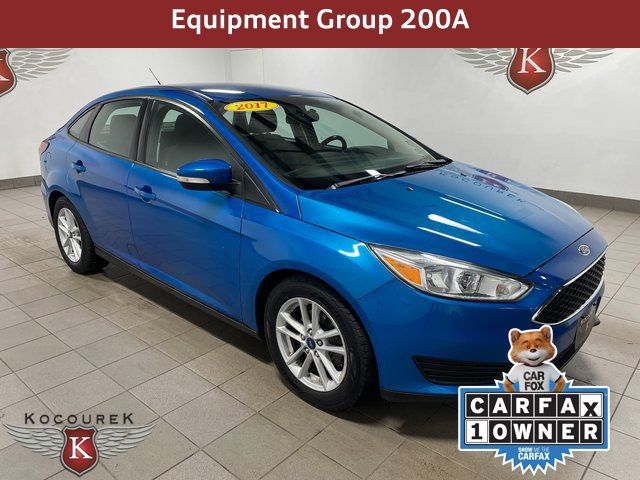 Blue Candy 2017 Ford Focus SE Sedan Front-Wheel Drive 6-Speed Automatic