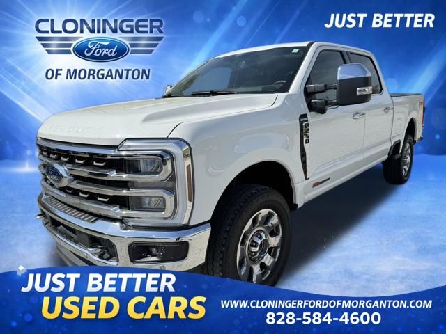 White Metallic 2024 Ford F-250 Super Duty King Ranch Crew Cab 4WD Pickup Truck Four-Wheel Drive Automatic