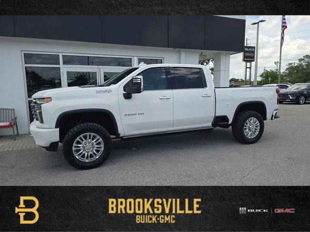 Summit White 2023 Chevrolet Silverado 3500HD High Country Crew Cab 4WD Pickup Truck Four-Wheel Drive Automatic