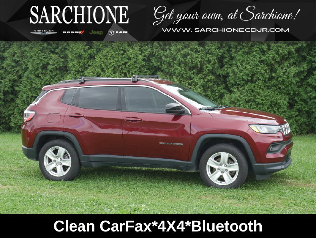 Velvet Red Pearlcoat 2022 Jeep Compass SUV / Crossover Four-Wheel Drive 9-Speed Automatic