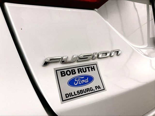 2018 Ford Fusion SE White at Klick Lewis Buick Chevrolet