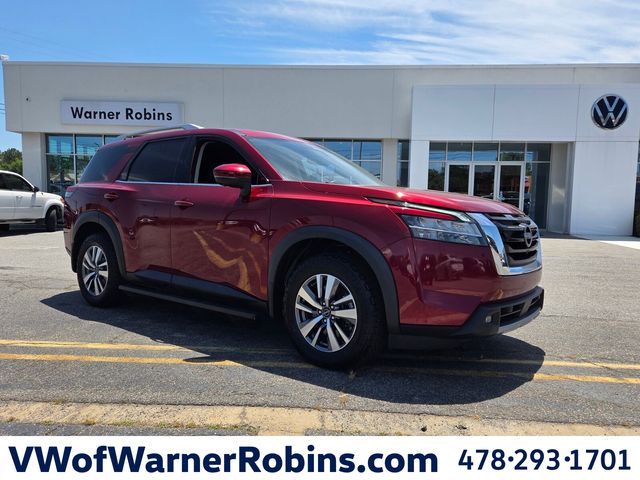 Red (Scarlet) 2022 Nissan Pathfinder SUV / Crossover All-Wheel Drive 9-Speed Automatic