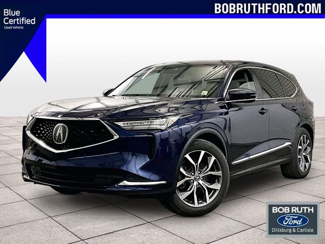 2022 Acura MDX Technology Blue at Spitzer Acura