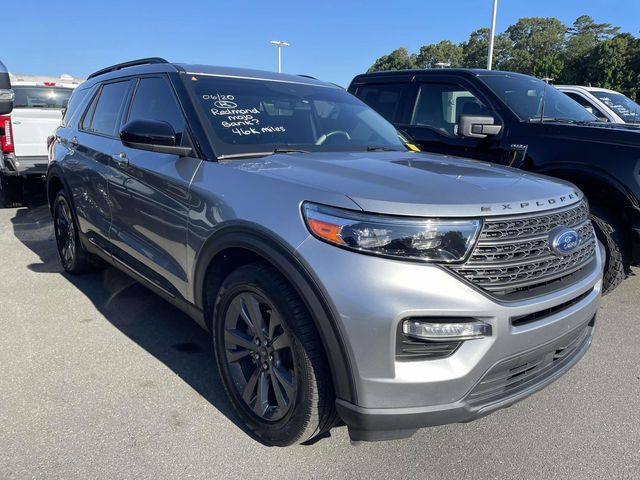 Silver Metallic 2023 Ford Explorer SUV / Crossover Rear-Wheel Drive Automatic