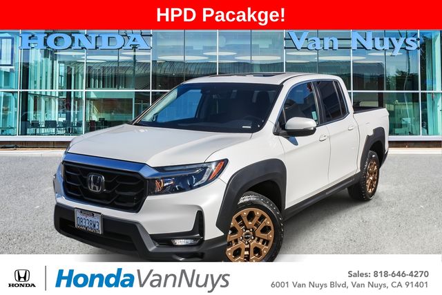 White 2023 Honda Ridgeline Pickup Truck All-Wheel Drive 9-Speed Automatic