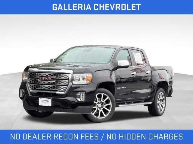 Onyx Black 2022 GMC Canyon Denali Crew Cab 4WD Pickup Truck Four-Wheel Drive 8-Speed Automatic