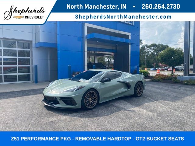 Green 2024 Chevrolet Corvette Coupe Rear-Wheel Drive 8-Speed Dual Clutch