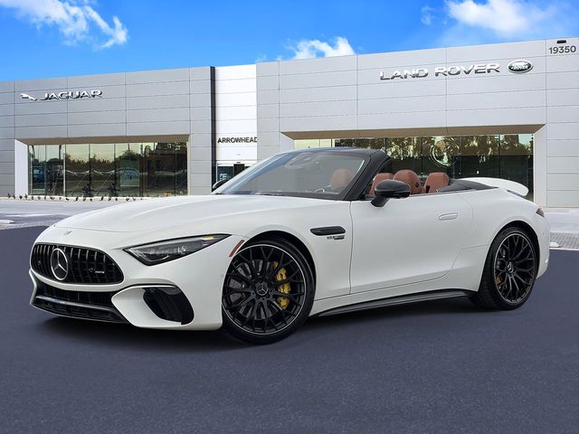 MANUFAKTUR Moonlight White Magno 2023 Mercedes-Benz SL-Class AMG SL 63 4MATIC Convertible All-Wheel Drive 9-Speed Automatic