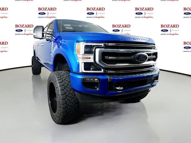 2020 Blue Ford Super Duty F-250 SRW Platinum Truck
