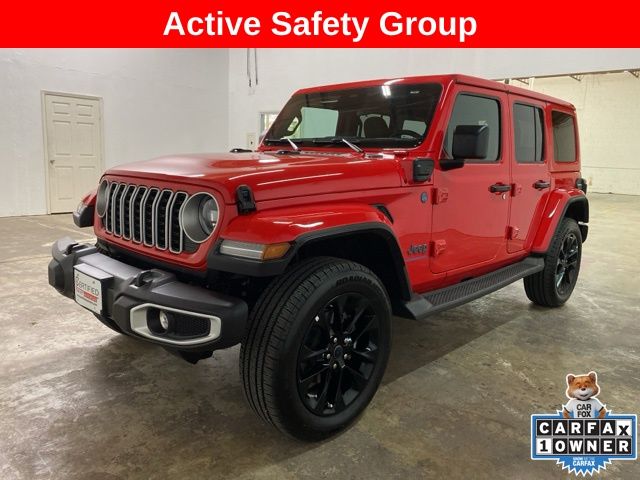 Firecracker Red Clearcoat 2025 Jeep Wrangler 4xe Sahara 4WD SUV / Crossover Four-Wheel Drive 8-Speed Automatic