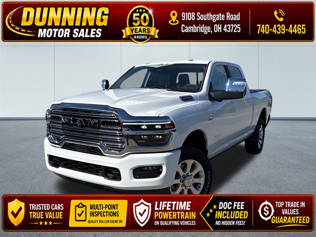 Bright White Clearcoat 2026 RAM 3500 Pickup Truck Four-Wheel Drive 8-Speed Automatic