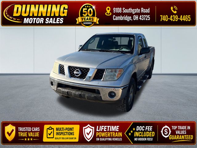 Radiant Silver 2008 Nissan Frontier Pickup Truck Four-Wheel Drive 5-Speed Automatic Overdrive
