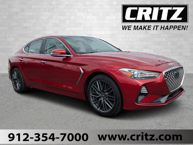 Red 2019 Genesis G70 2.0T Advanced RWD Sedan Rear-Wheel Drive 8-Speed Automatic