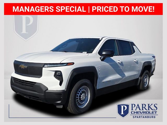 Summit White 2024 Chevrolet Silverado EV Work Truck with 3WT e4WD Pickup Truck All-Wheel Drive 1-Speed Dual Clutch