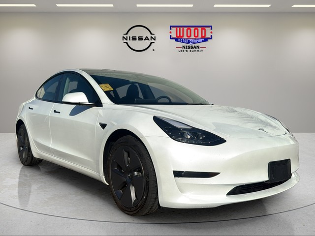 Pearl White Multi-Coat 2023 Tesla Model 3 RWD Sedan Rear-Wheel Drive 1-Speed Automatic