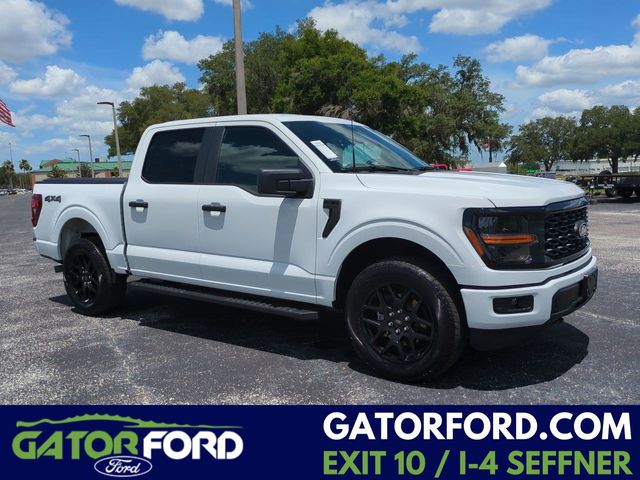 Oxford White 2025 Ford F-150 STX SuperCrew 4WD Pickup Truck Four-Wheel Drive Automatic