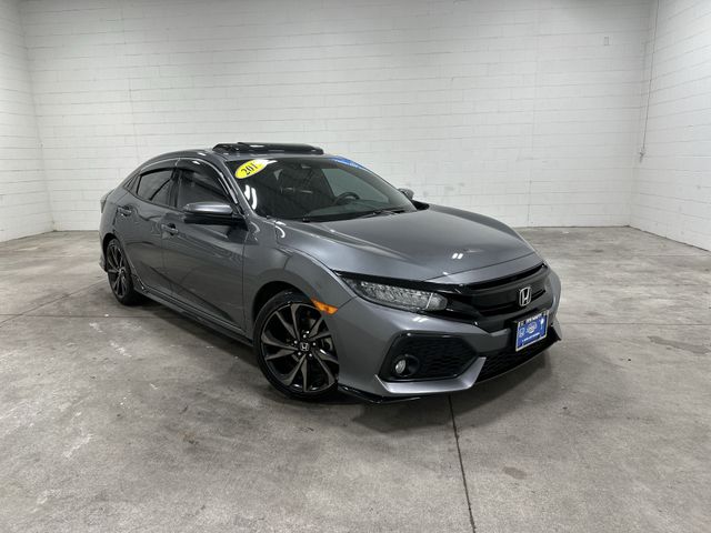 Polished Metal Metallic 2017 Honda Civic Hatchback Hatchback Front-Wheel Drive Continuously Variable Transmission