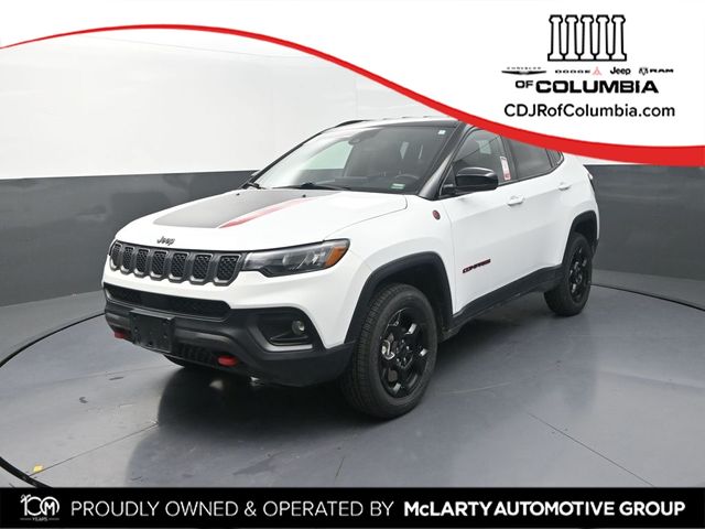Bright White Clearcoat 2023 Jeep Compass Trailhawk 4WD SUV / Crossover Four-Wheel Drive 8-Speed Automatic