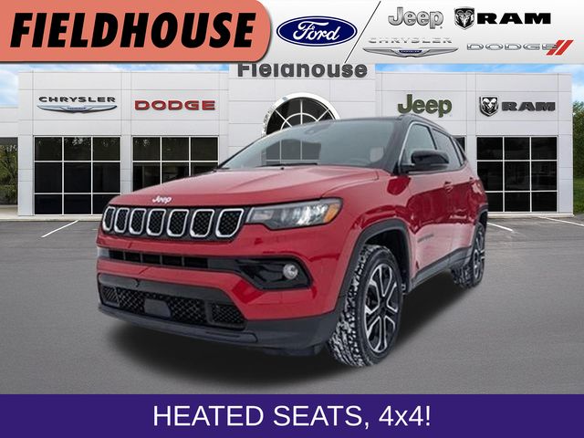 Redline Pearlcoat 2023 Jeep Compass SUV / Crossover Four-Wheel Drive 8-Speed Automatic