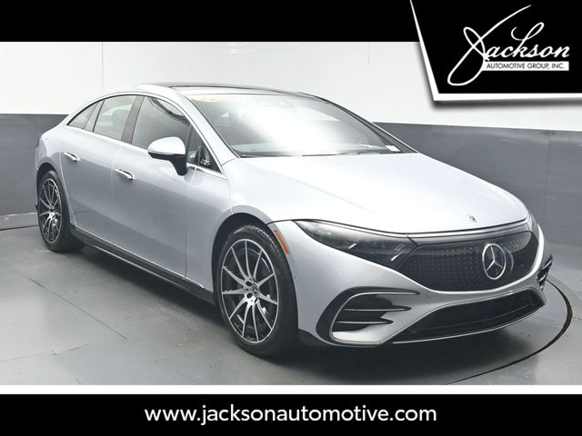 Cirrus Silver Metallic 2022 Mercedes-Benz EQS Sedan Rear-Wheel Drive 1-Speed Automatic