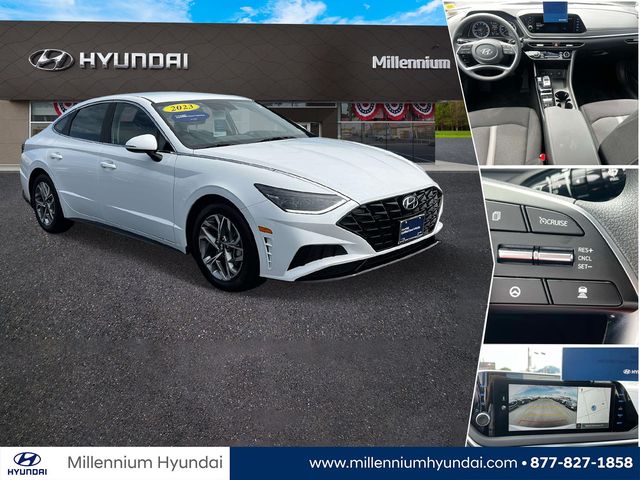 White 2023 Hyundai Sonata Sedan Front-Wheel Drive 8-Speed Automatic