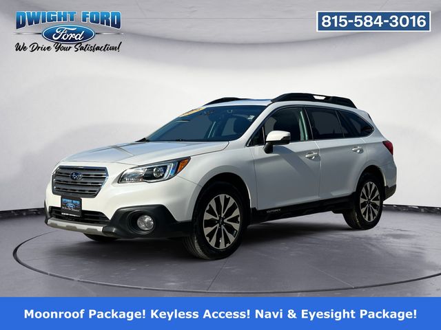 Crystal White Pearl 2016 Subaru Outback 2.5i Limited Wagon All-Wheel Drive Continuously Variable Transmission