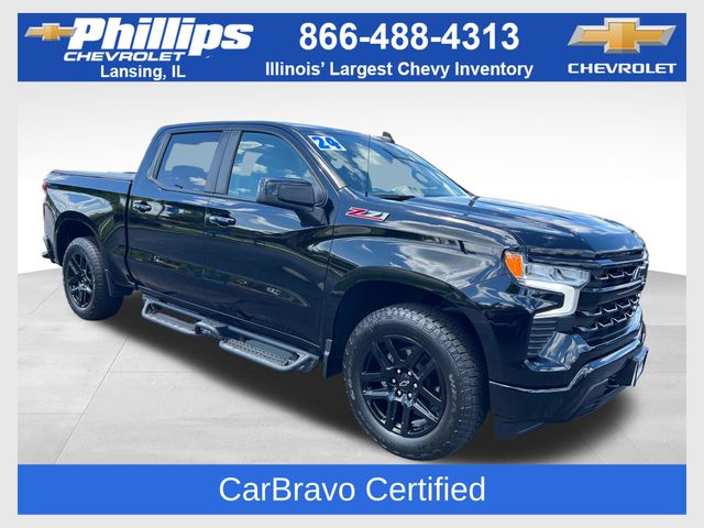 Black 2024 Chevrolet Silverado 1500 Pickup Truck Four-Wheel Drive Automatic