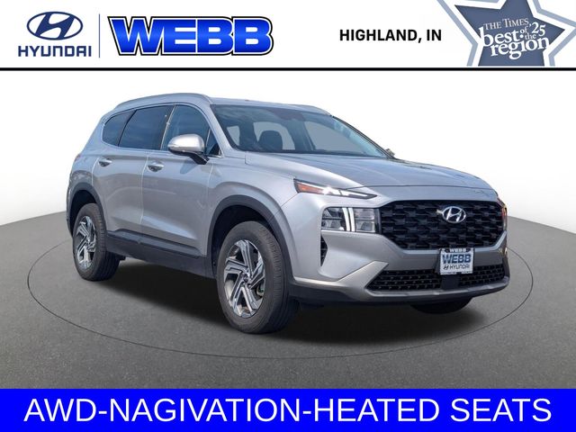 Shimmering Silver Pearl 2023 Hyundai Santa Fe SUV / Crossover All-Wheel Drive 8-Speed Automatic