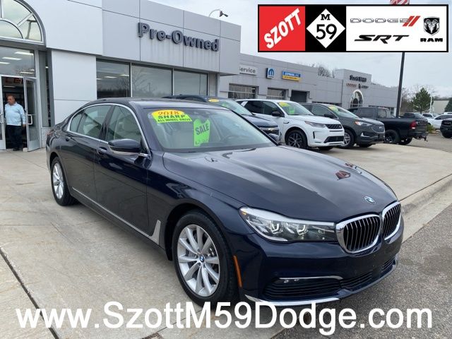 ALPINA Blue Metallic 2018 BMW 7 Series 740i xDrive AWD Sedan All-Wheel Drive 8-Speed Automatic