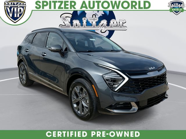 Gravity Gray 2025 Kia Sportage Hybrid SX-Prestige AWD SUV / Crossover All-Wheel Drive 6-Speed Automatic
