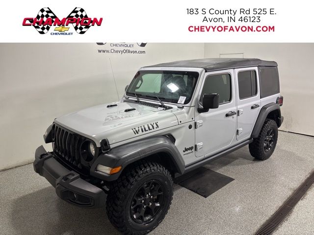 Silver Zynith Clearcoat 2022 Jeep Wrangler Unlimited Willys 4WD SUV / Crossover Four-Wheel Drive 8-Speed Automatic