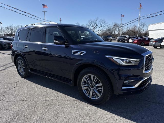 Hermosa Blue 2024 INFINITI QX80 Luxe 4WD SUV / Crossover All-Wheel Drive 7-Speed Automatic