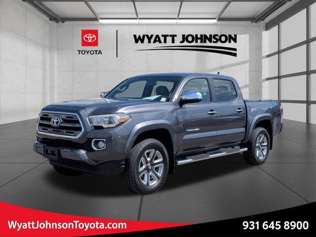 Magnetic Gray Metallic 2016 Toyota Tacoma Double Cab V6 Limited 4WD Pickup Truck Four-Wheel Drive 6-Speed Automatic