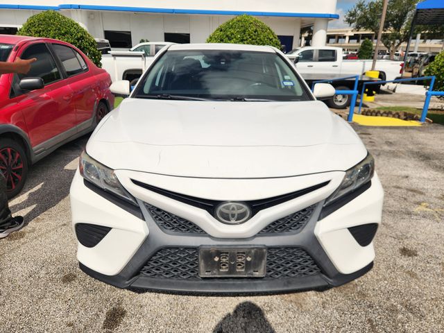 2019 Toyota Camry SE White at Cook Ford