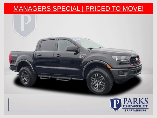 Shadow Black 2023 Ford Ranger XLT SuperCrew 4WD Pickup Truck Four-Wheel Drive Automatic