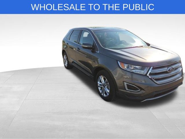 Gray 2015 Ford Edge SEL SUV / Crossover Front-Wheel Drive 6-Speed Automatic