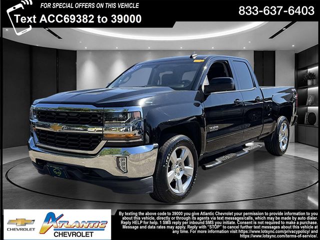 Black 2017 Chevrolet Silverado 1500 LT Double Cab 4WD Pickup Truck Four-Wheel Drive 6-Speed Automatic Overdrive