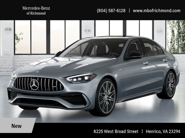 Cirrus Silver Metallic 2026 Mercedes-Benz C-Class Sedan All-Wheel Drive 9-Speed Automatic