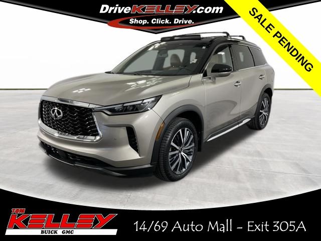 Warm Titanium/Black Obsidian 2023 INFINITI QX60 Autograph AWD SUV / Crossover All-Wheel Drive 9-Speed Automatic