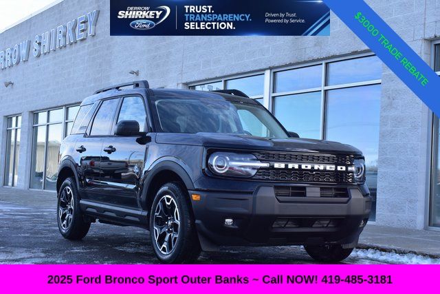 Shadow Black 2025 Ford Bronco Sport SUV / Crossover All-Wheel Drive 8-Speed Automatic