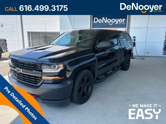 Black 2016 Chevrolet Silverado 1500 Pickup Truck Four-Wheel Drive 6-Speed Automatic Overdrive