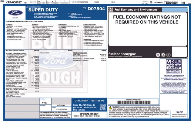 New 2026 White Ford 12FT DUMP/NO SIDES image 6
